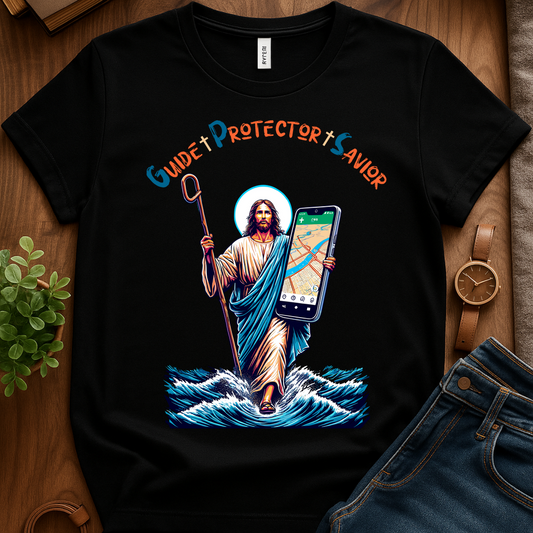 Jesus Gps V2 Print - Black