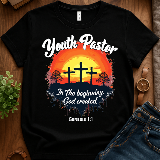 Youth Pastor In The Beginning Blk V1 Print - Black