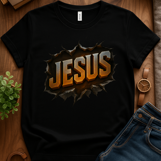 3d Jesus Metal V1 - Black