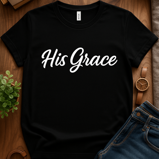Text Only His Grace Vb - Black