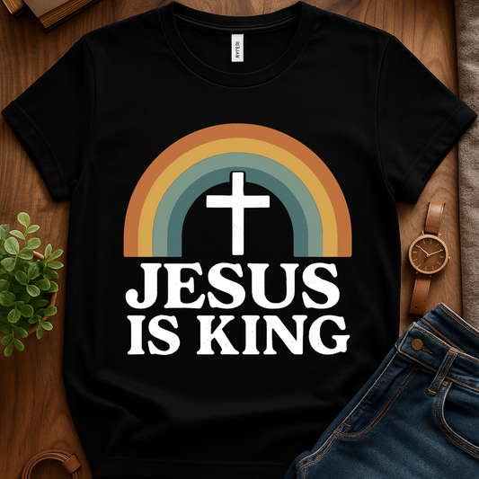 Text Jesus Is King V1b - Black