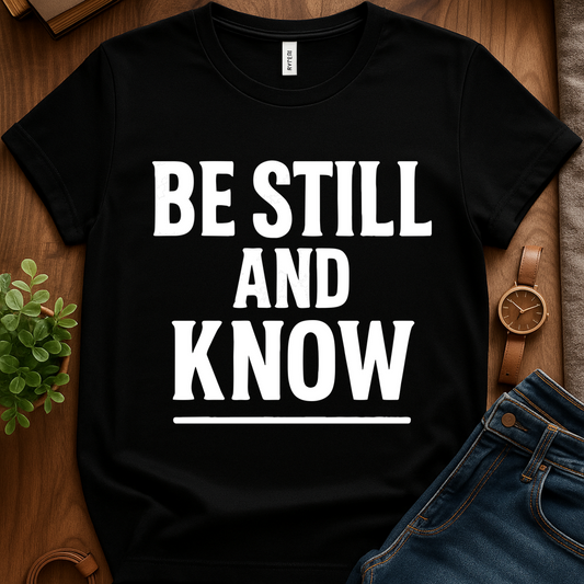 Be Still And Know V1b - Black