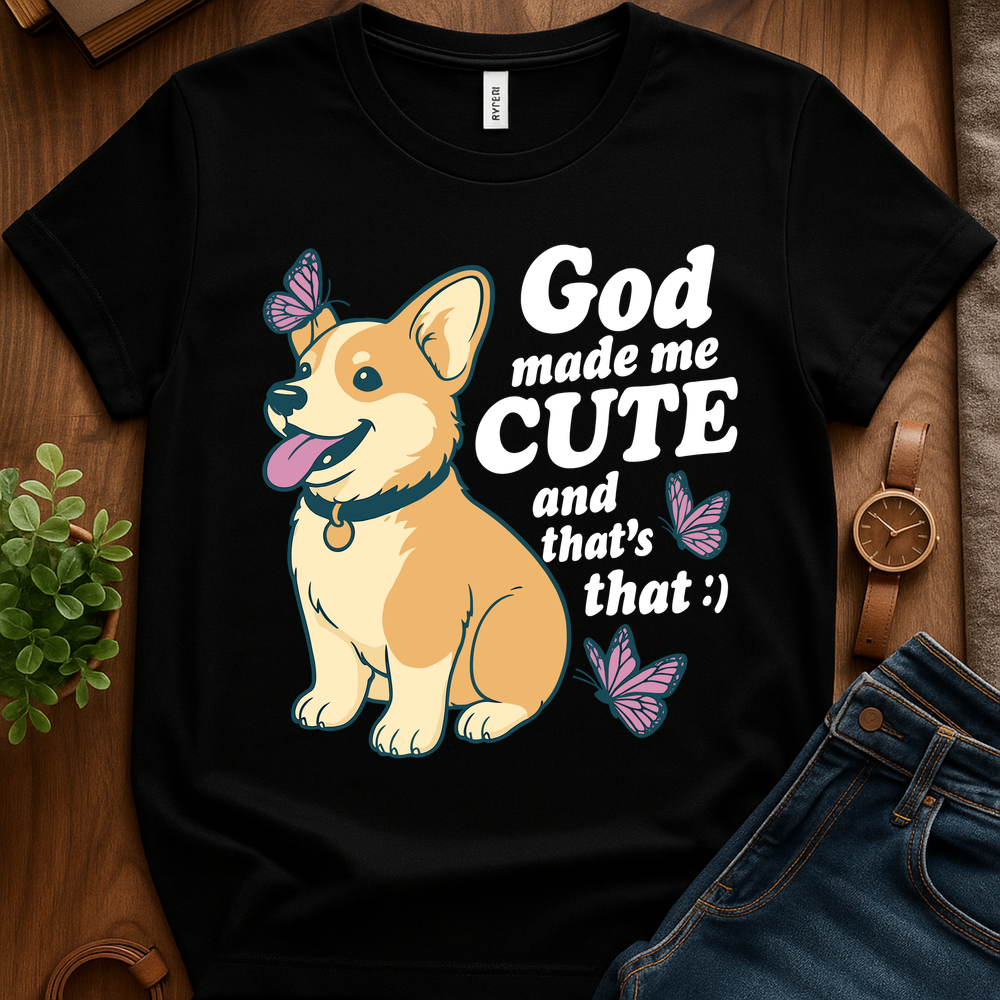 God Made Me Cute V1b - Black