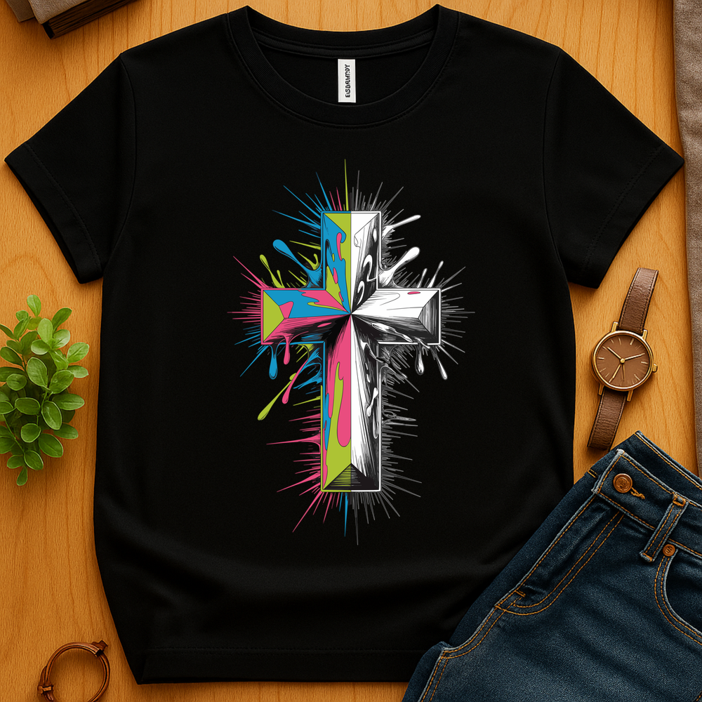Cross Colored And Sketched V2 - Black