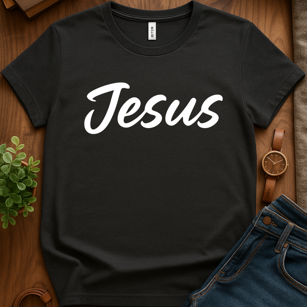 Text Only Jesus V2b - Dark Heather