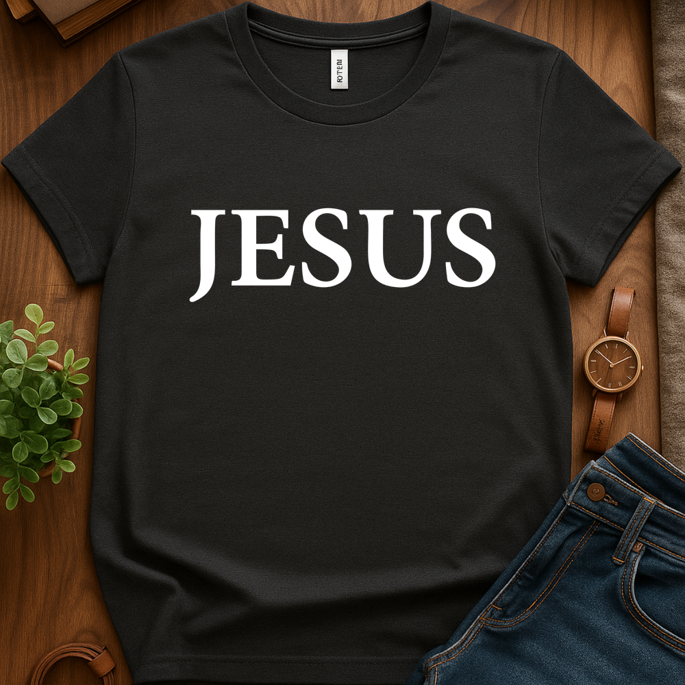 Text Only Jesus V1b - Dark Heather