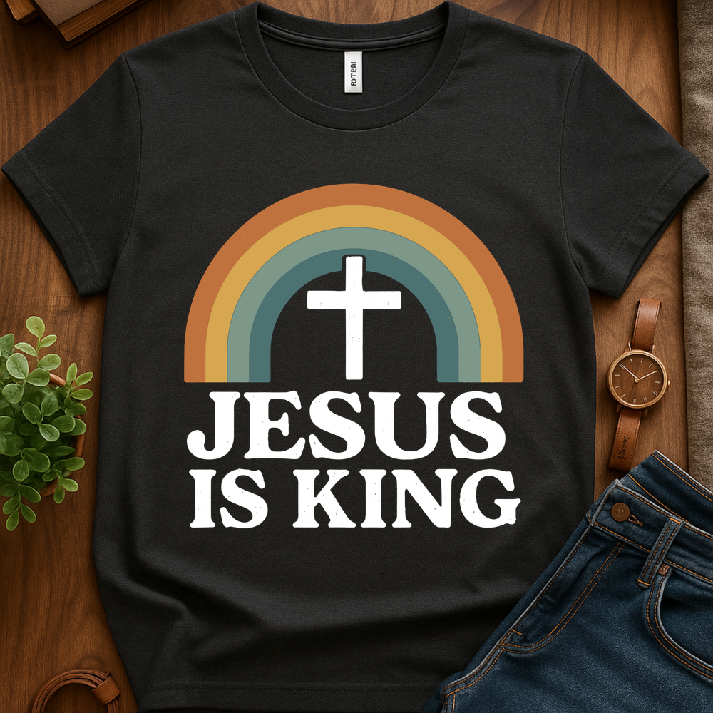 Text Jesus Is King V1b - Dark Heather