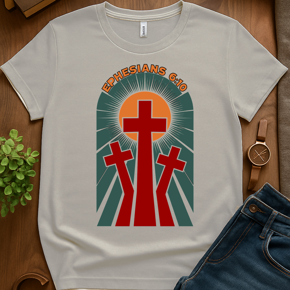 Ephesians 6 10 V1b Print - Ice Grey