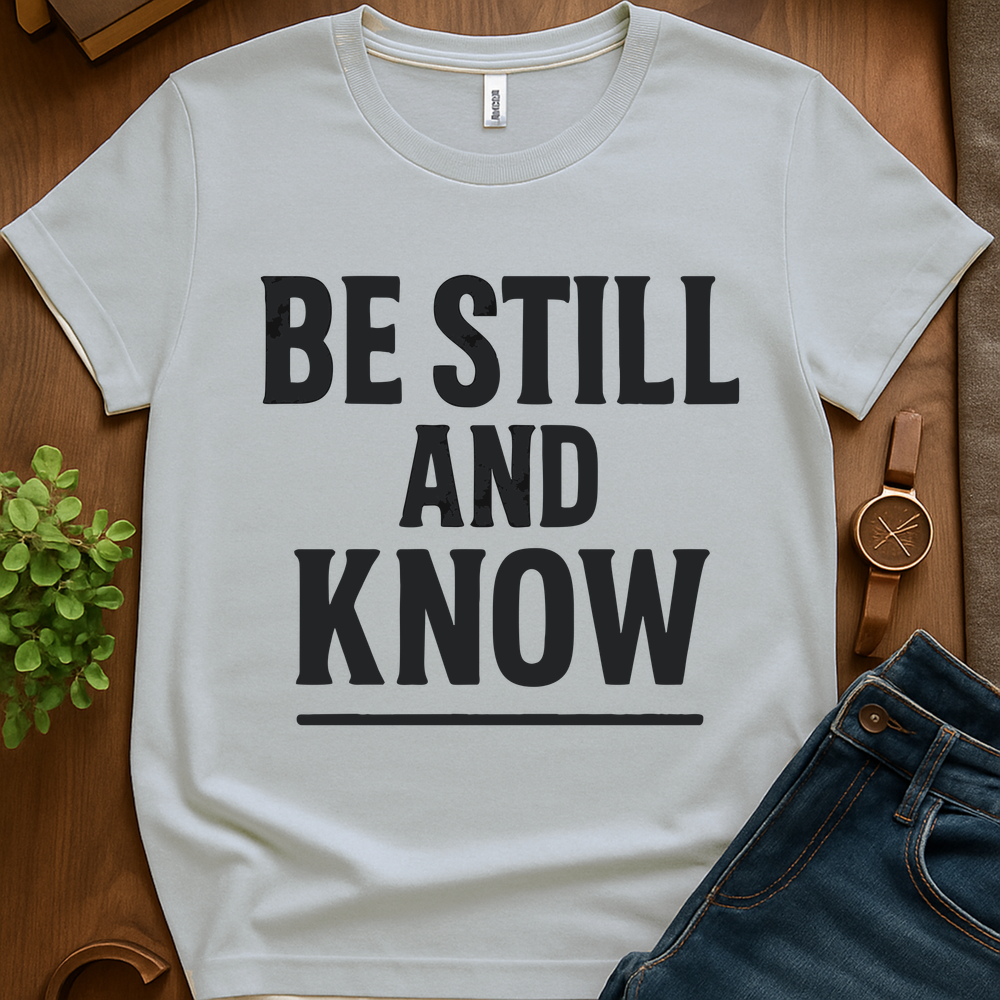 Be Still And Know V1b - Ice Grey