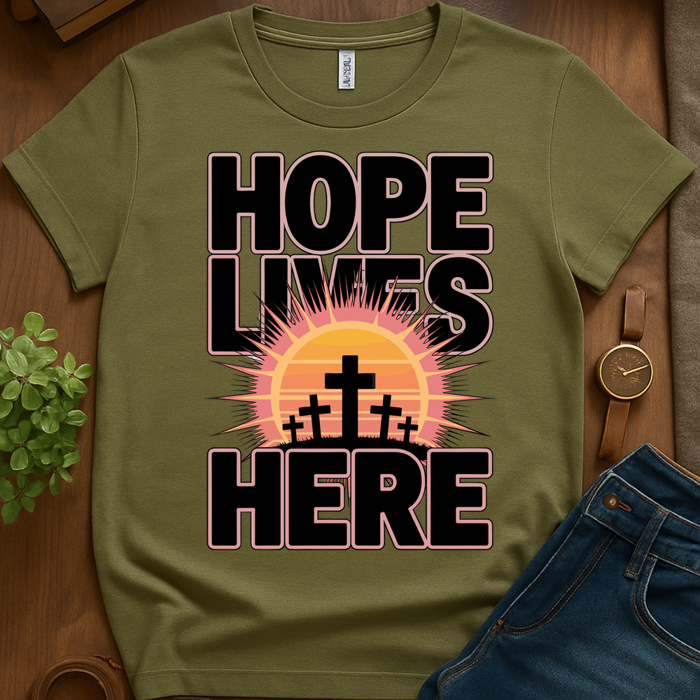 Hope Lives V1 Print - Military Green