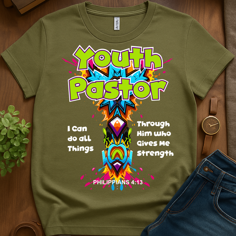 Youth Pastor Urban Vibe V2 Blk Print - Military Green
