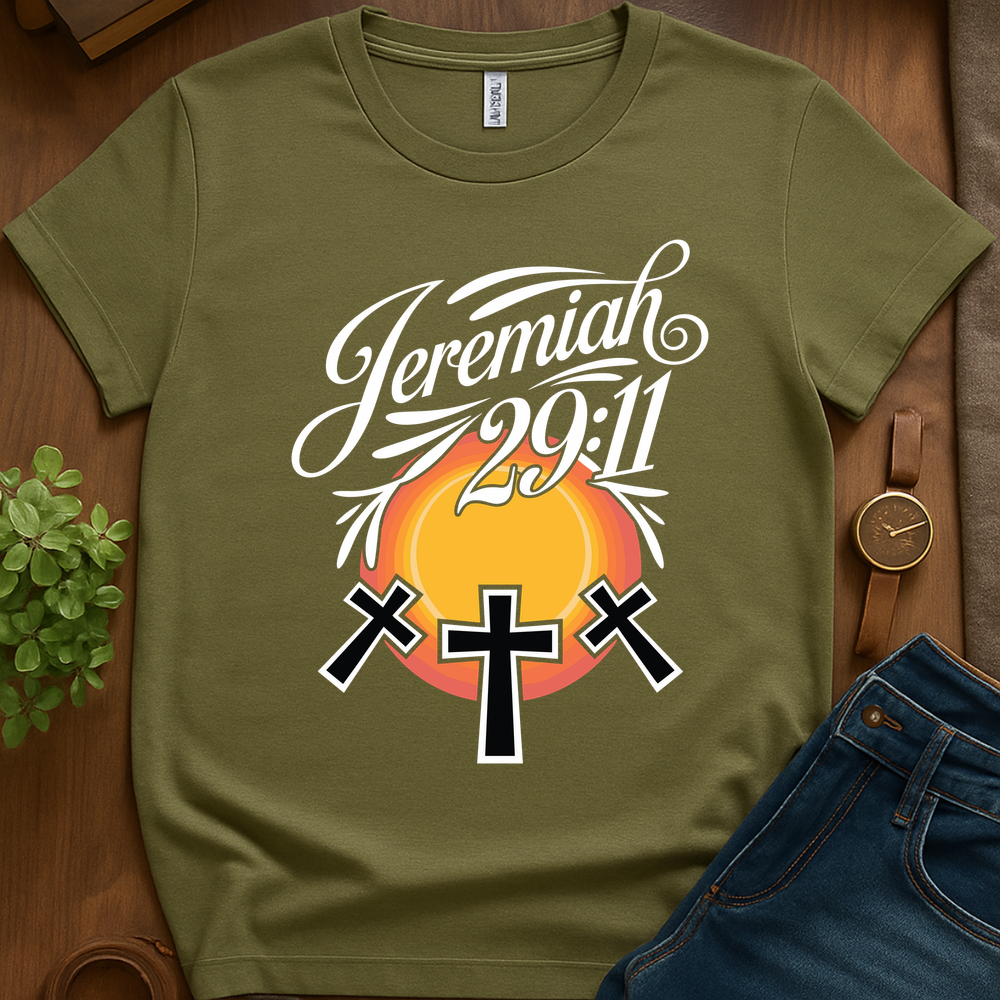 Jeremiah 29 11 V1b Print - Military Green