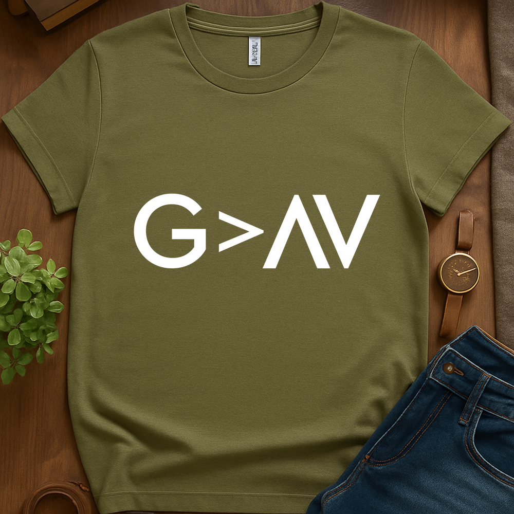 Text Only G Greater Symbols V1b - Military Green