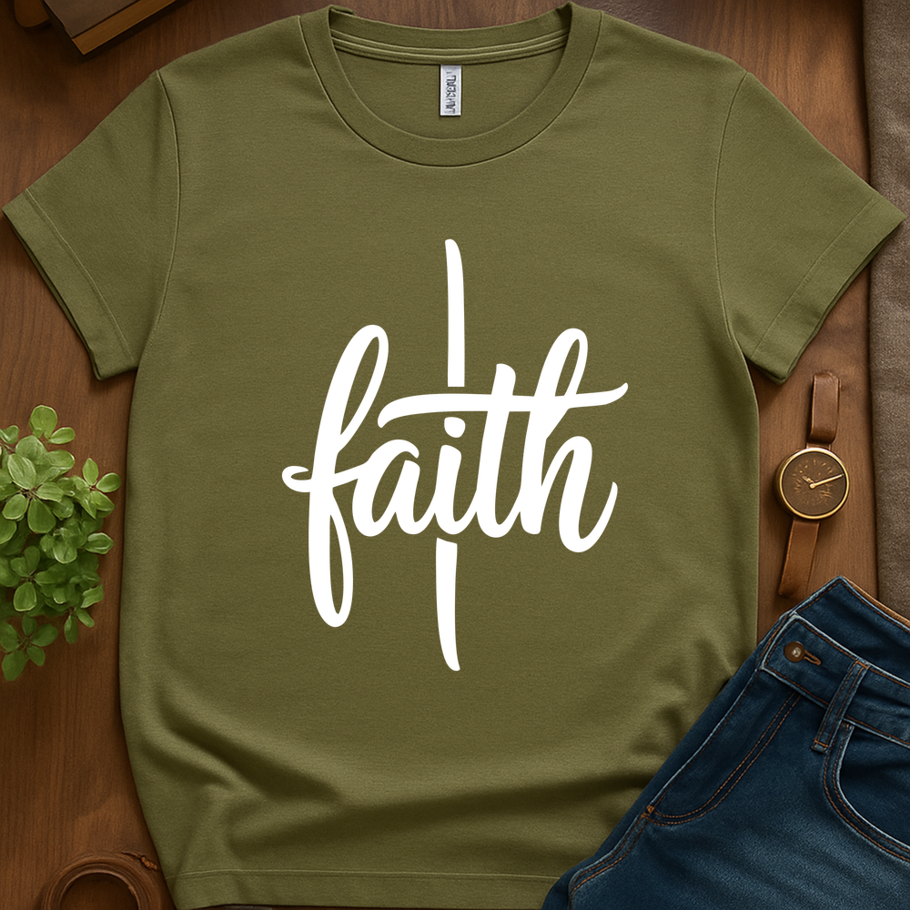Text Only Faith V1b - Military Green