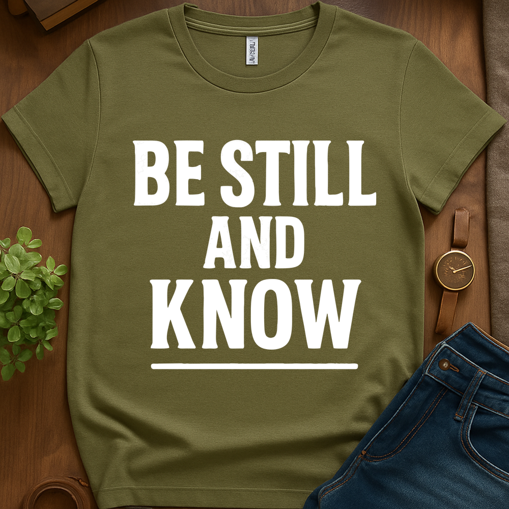 Be Still And Know V1b - Military Green