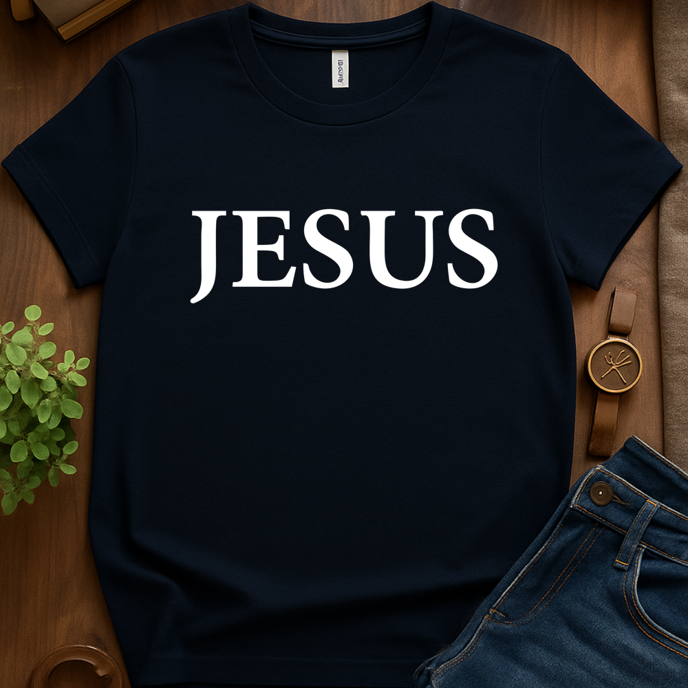 Text Only Jesus V1b - Navy