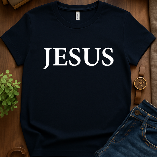 Text Only Jesus V1b - Navy