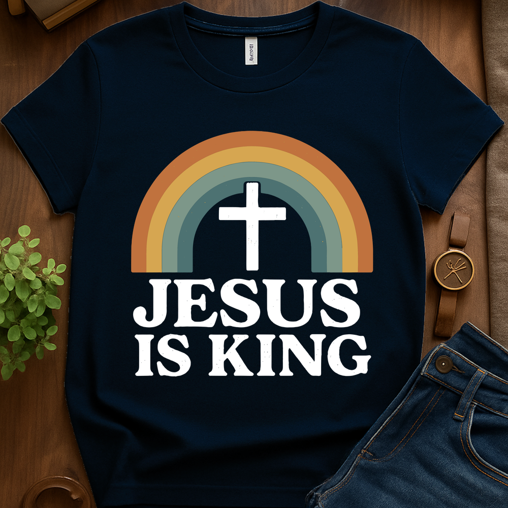 Text Jesus Is King V1b - Navy