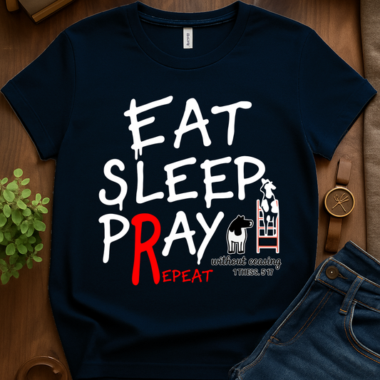 Eat Sleep Pray Repeat V1b - Navy