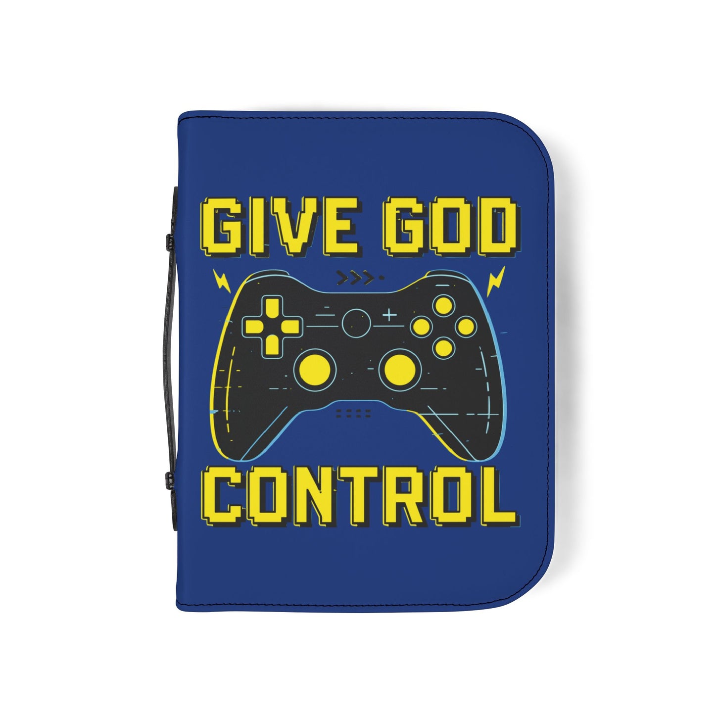 Gaming Bible Cover - Give God Control, Christian Gamer Gift, Religious Accessories, Scripture Case, Faith and Gaming