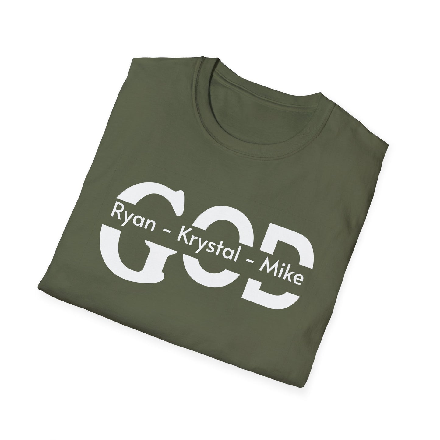 Personalized God Name Stripe T-Shirt — Add Kids Names Faith Tee (e.g., Ryan • Kr | Christian shirt | Custom Church Merch