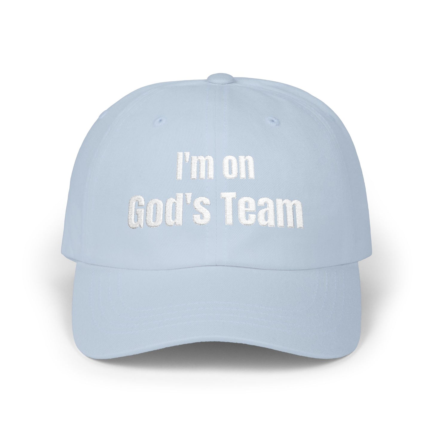I'm On God's Team Christian Hat, Faith Dad Cap for Men & Women | Christian hat | Custom Church Merch