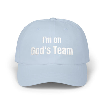 I'm On God's Team Christian Hat, Faith Dad Cap for Men & Women | Christian hat | Custom Church Merch