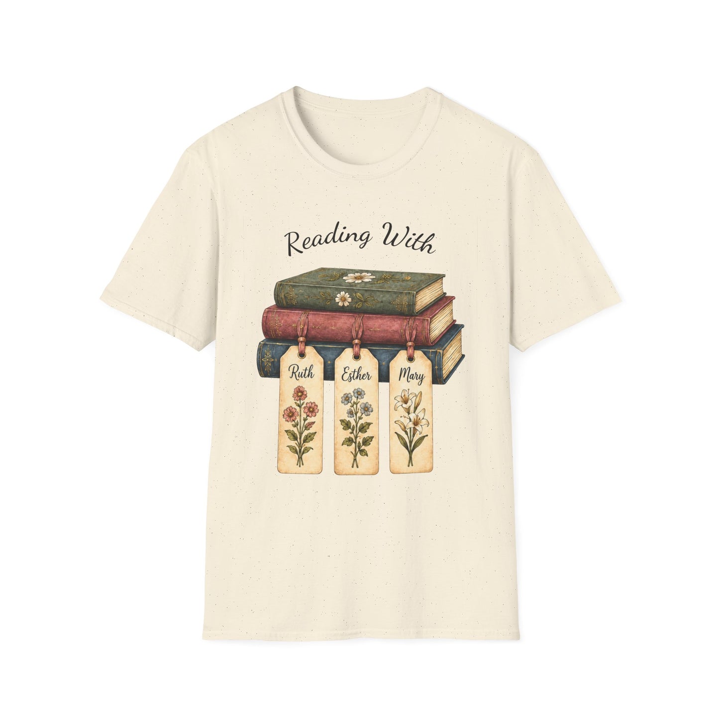 Christian Book Lover Shirt for Women – Reading With Ruth Esther & Mary Bible Stu | Christian shirt | Custom Church Merch
