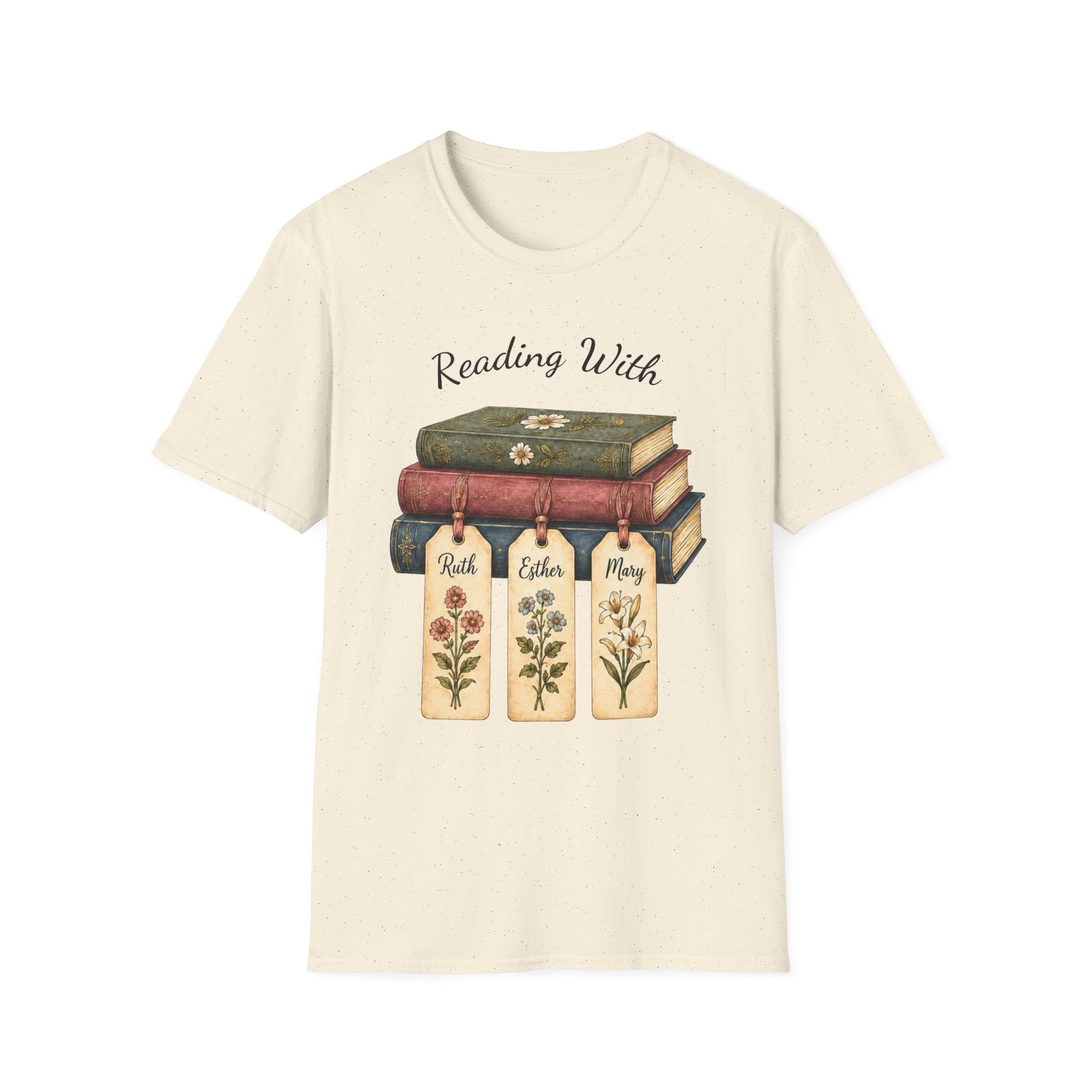 Christian Book Lover Shirt for Women – Reading With Ruth Esther & Mary Bible Stu | Christian shirt | Custom Church Merch