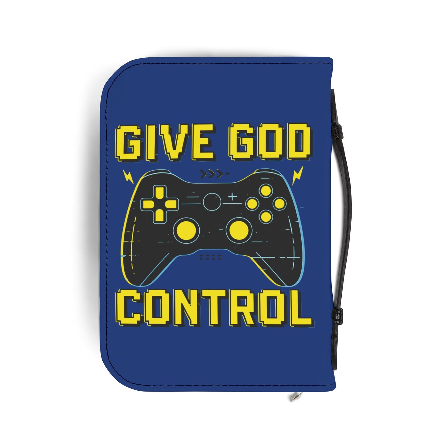 Gaming Bible Cover - Give God Control, Christian Gamer Gift, Religious Accessories, Scripture Case, Faith and Gaming