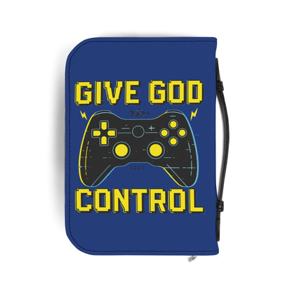 Gaming Bible Cover - Give God Control, Christian Gamer Gift, Religious Accessories, Scripture Case, Faith and Gaming