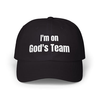 I'm On God's Team Christian Hat, Faith Dad Cap for Men & Women | Christian hat | Custom Church Merch