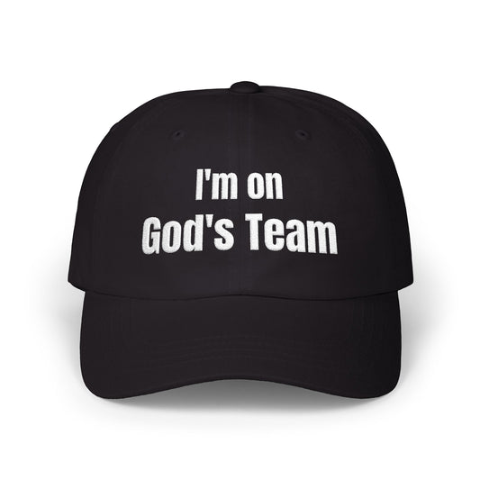I'm On God's Team Christian Hat, Faith Dad Cap for Men & Women | Christian hat | Custom Church Merch