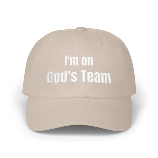I'm On God's Team Christian Hat, Faith Dad Cap for Men & Women | Christian hat | Custom Church Merch