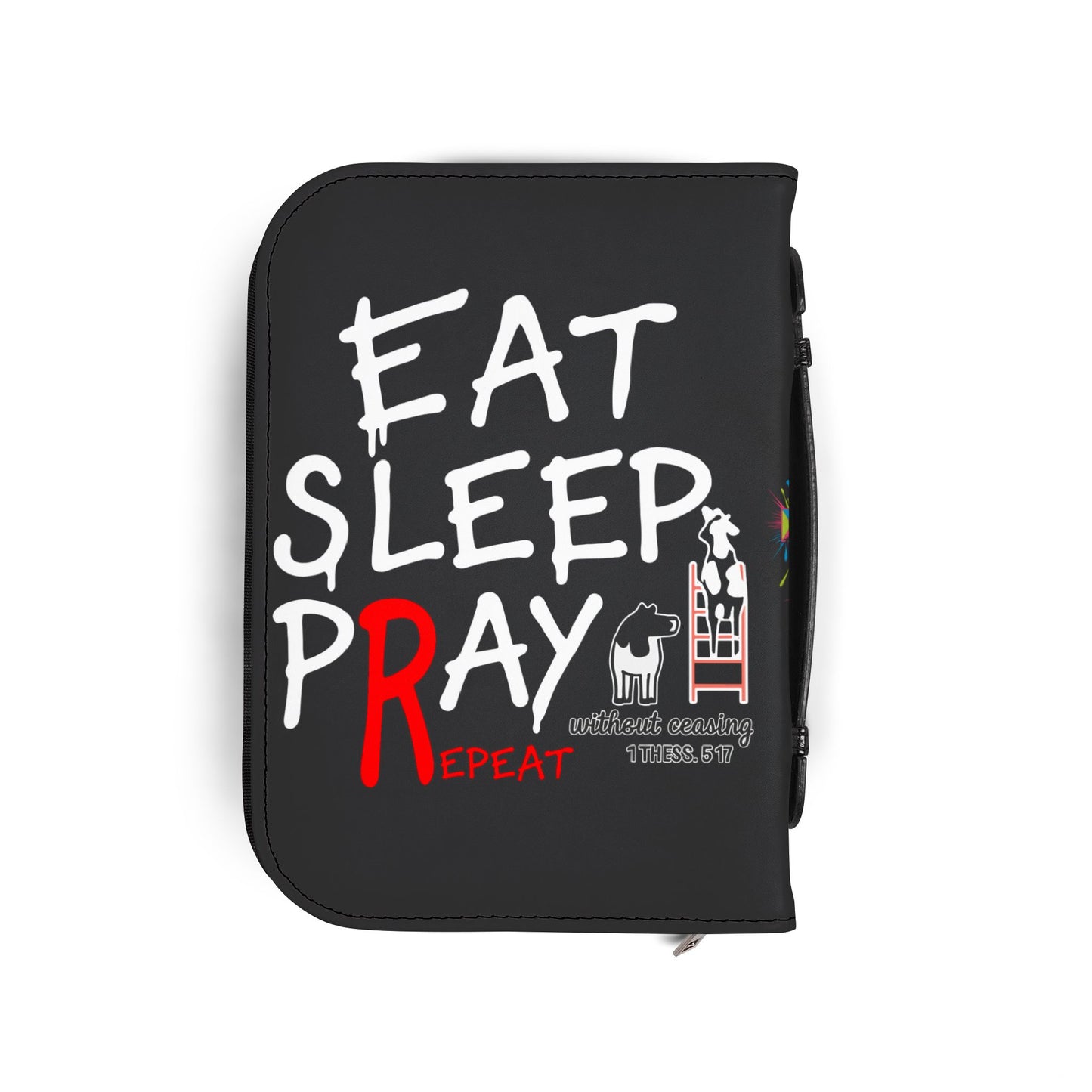 Inspirational Bible Cover, Faith-Based Organizer, Religious Gift for Church, Prayer Journal Case, Christian Accessories
