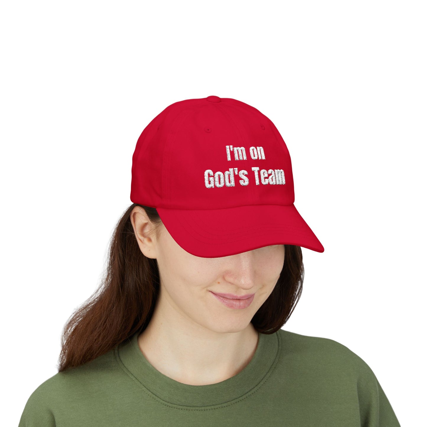 I’m On God’s Team Christian Hat, Faith Dad Cap for Men & Women