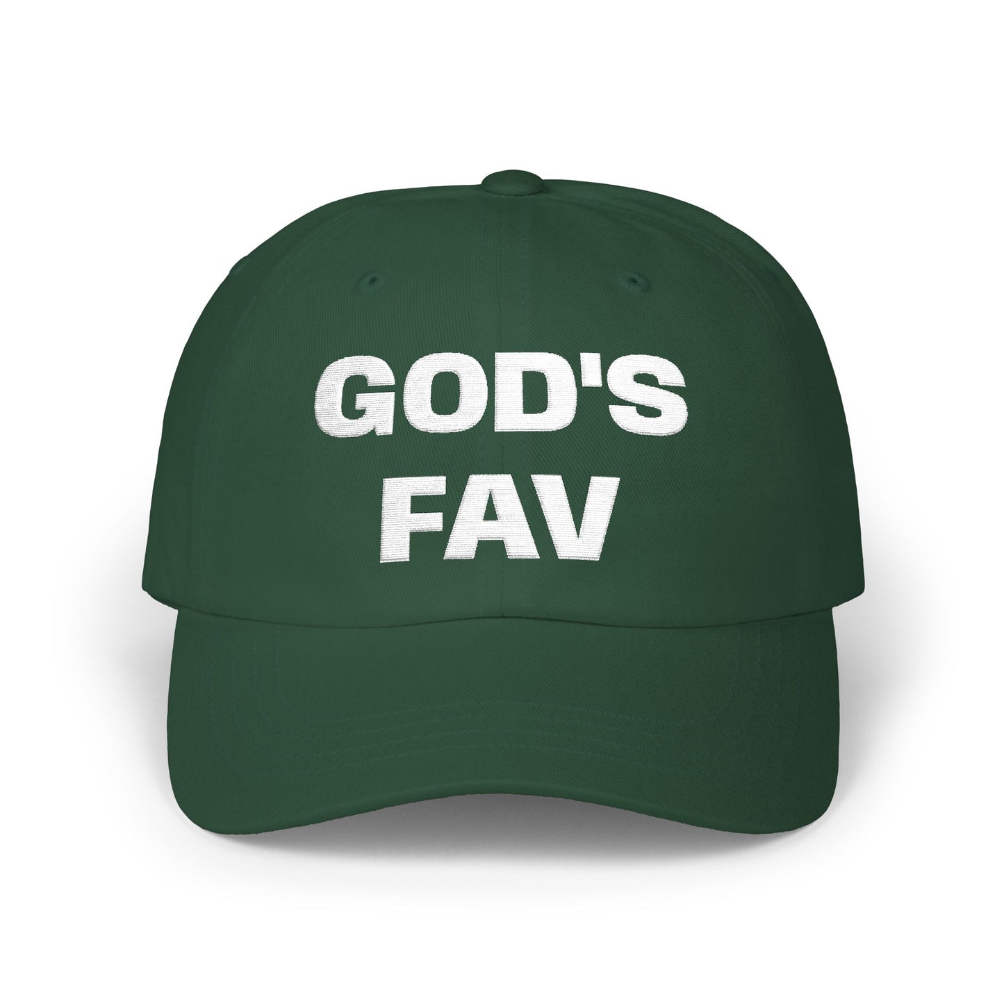 God's Fav Christian Dad Cap — Embroidered Faith Baseball Hat | Christian hat | Custom Church Merch