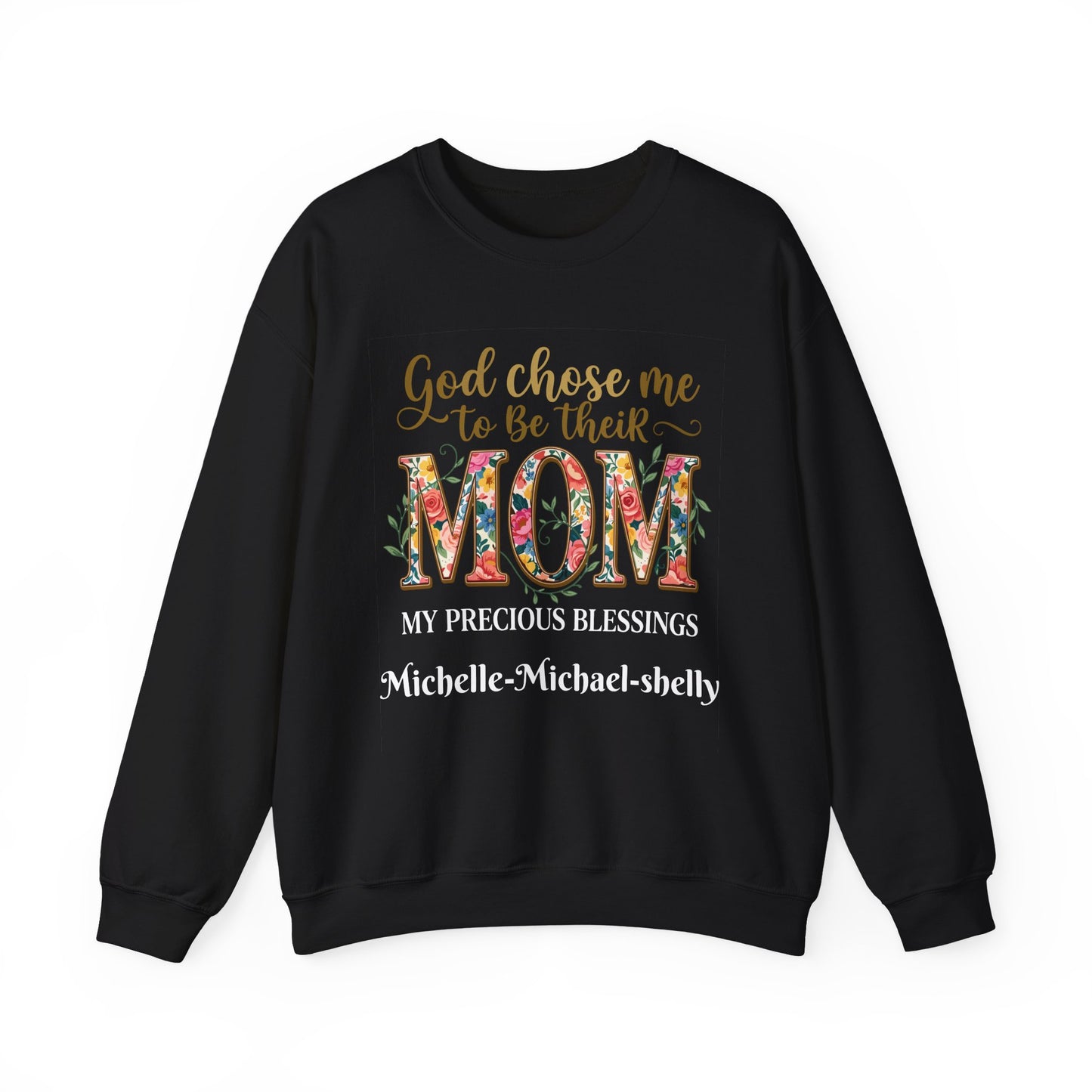 God Chose Me to Be Their Mom Personalized Sweatshirt | Christian hoodie | Custom Church Merch