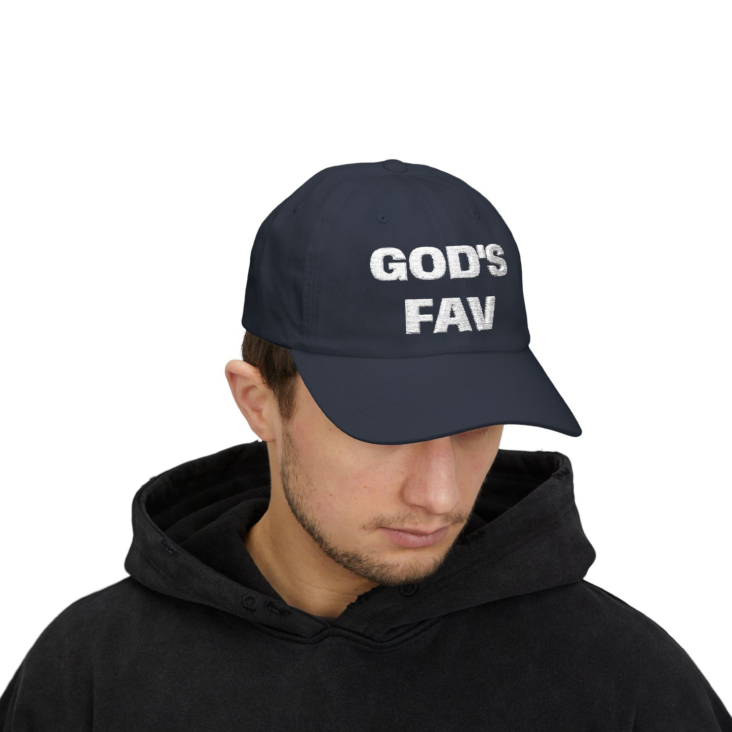 God’s Fav Christian Dad Cap — Embroidered Faith Baseball Hat