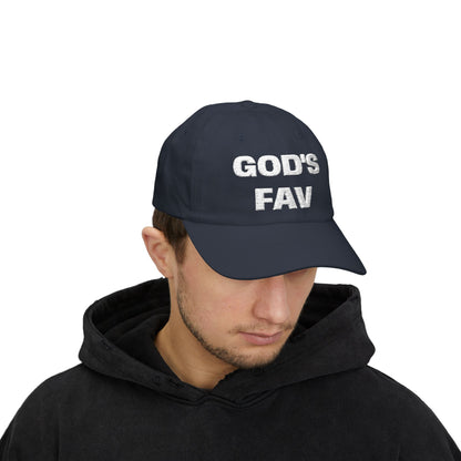 God’s Fav Christian Dad Cap — Embroidered Faith Baseball Hat
