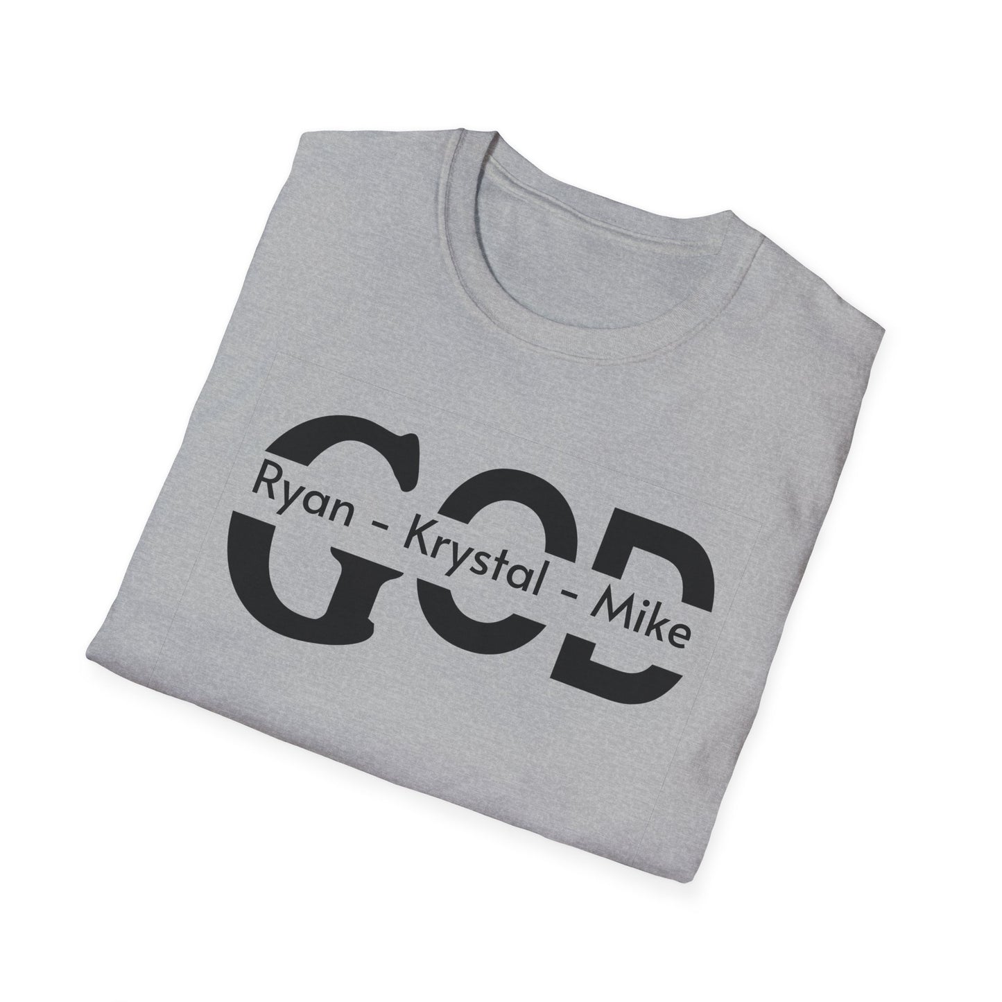 Personalized God Name Stripe T-Shirt — Add Kids Names Faith Tee (e.g., Ryan • Kr | Christian shirt | Custom Church Merch