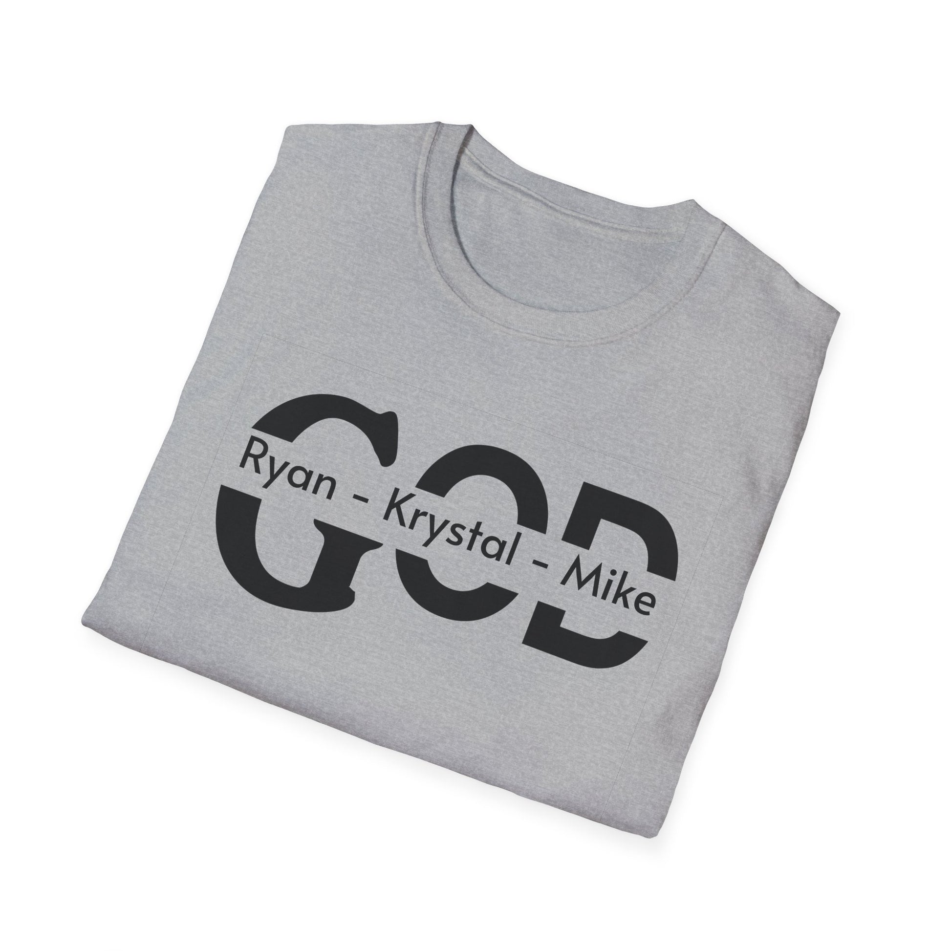 Personalized God Name Stripe T-Shirt — Add Kids Names Faith Tee (e.g., Ryan • Kr | Christian shirt | Custom Church Merch