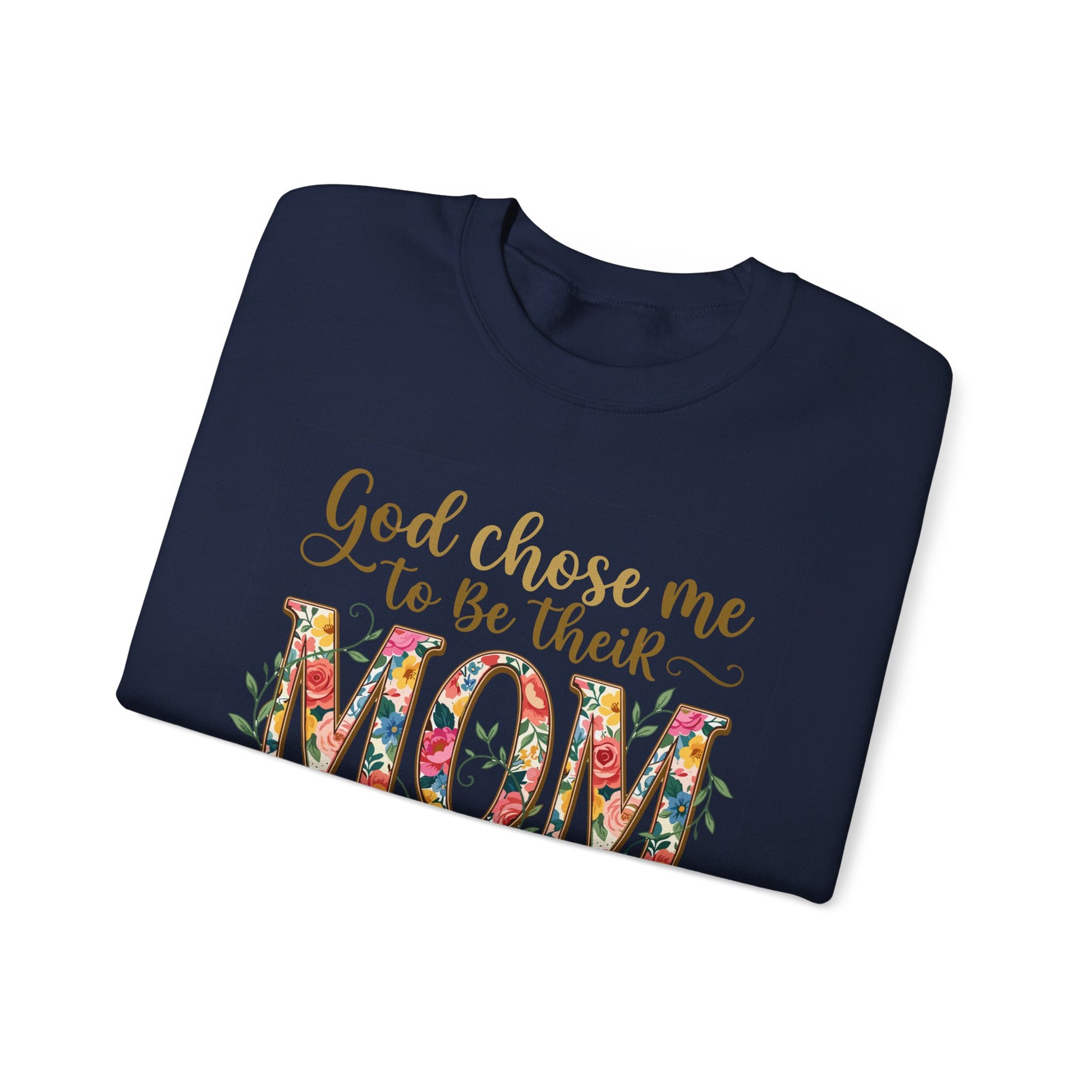 God Chose Me to Be Their Mom Personalized Sweatshirt | Christian hoodie | Custom Church Merch