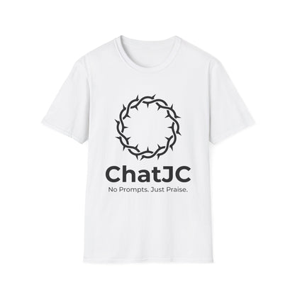 Christian AI Humor Shirt for Men Women – ChatJC Crown of Thorns Graphic Tee Fait | Christian shirt | Custom Church Merch