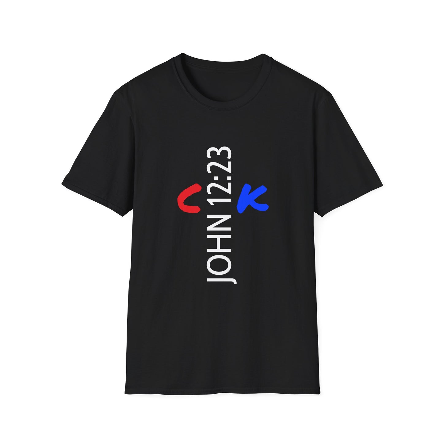 Bible Verse JOHN 12:23, Christian Faith T-Shirt with Scripture, The hour has come Faith Based Tee V2