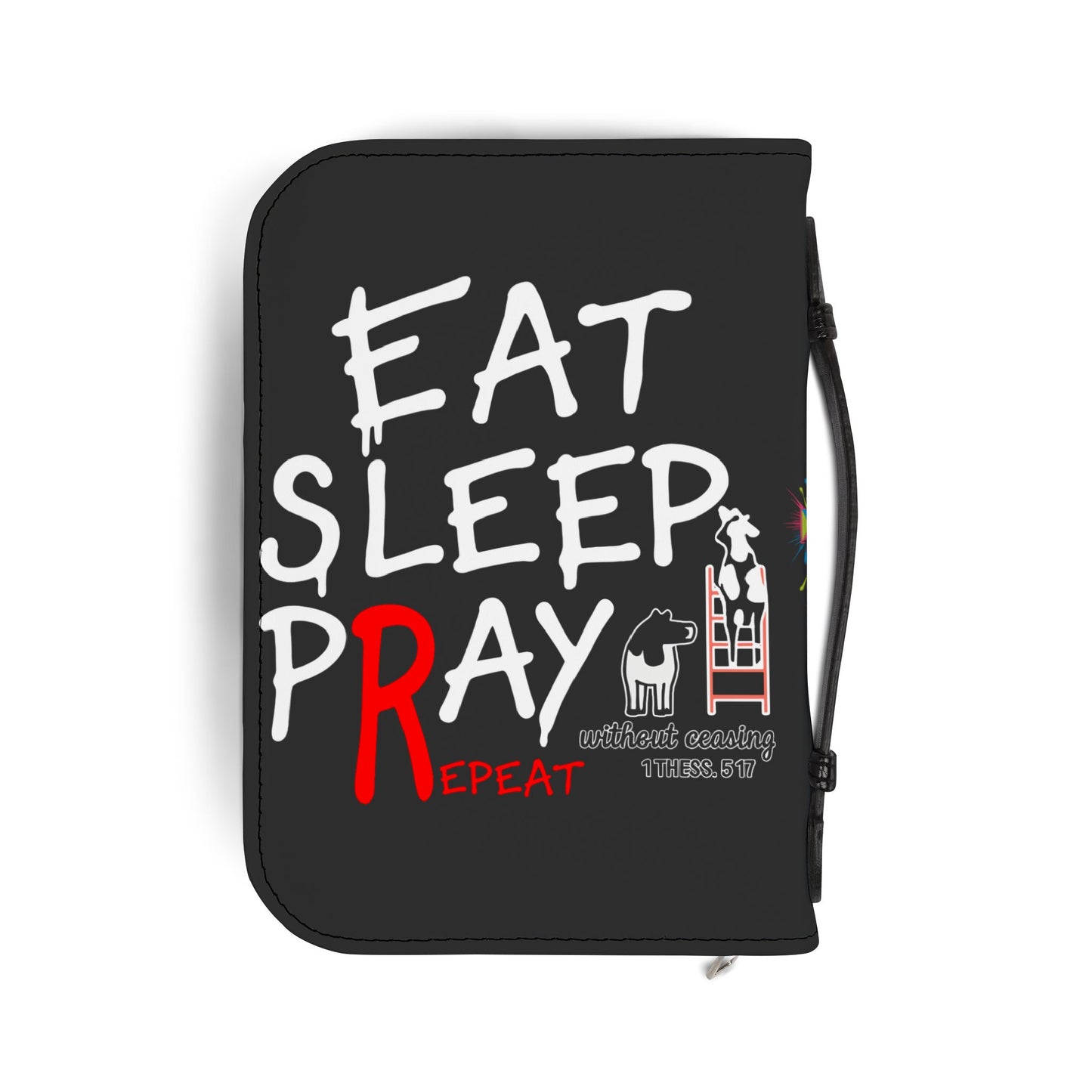 Inspirational Bible Cover, Faith-Based Organizer, Religious Gift for Church, Prayer Journal Case, Christian Accessories