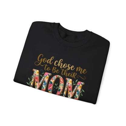God Chose Me to Be Their Mom Personalized Sweatshirt | Christian hoodie | Custom Church Merch