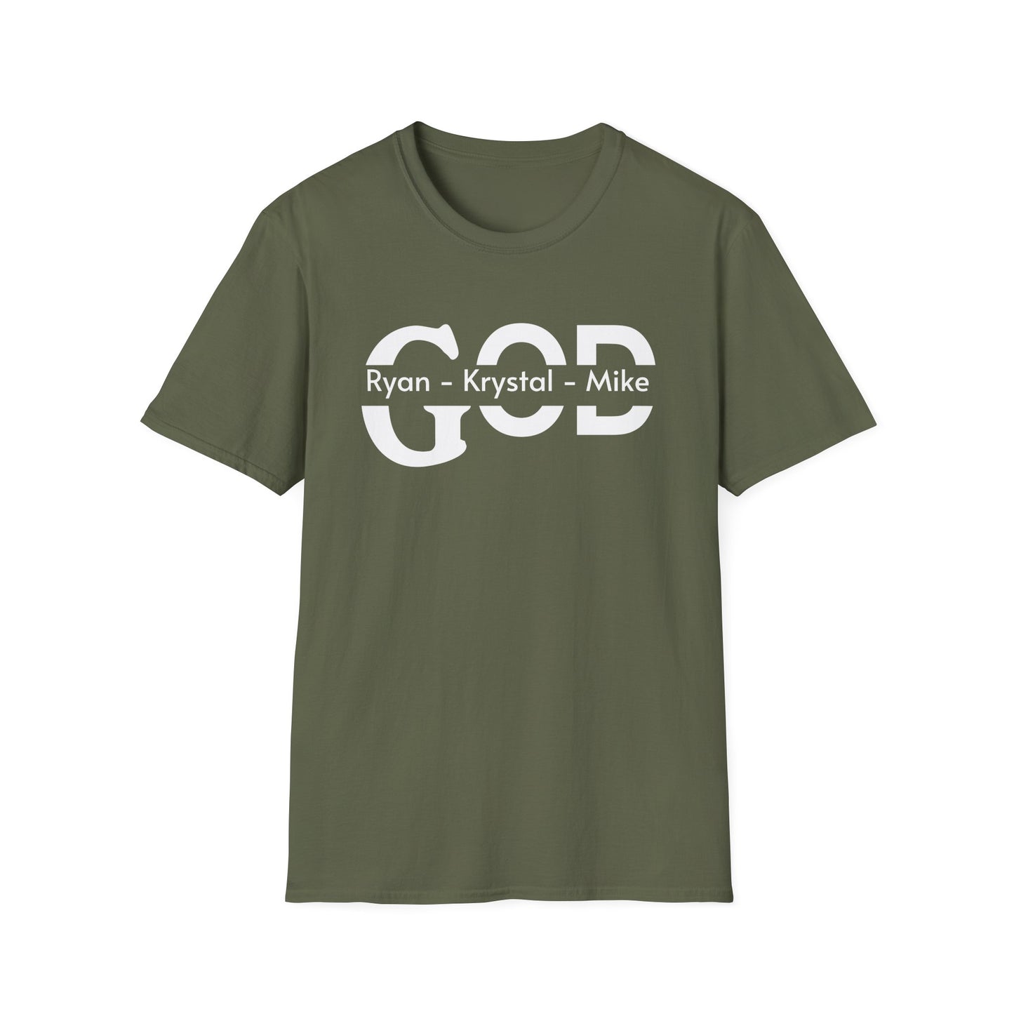 Personalized God Name Stripe T-Shirt — Add Kids Names Faith Tee (e.g., Ryan • Kr | Christian shirt | Custom Church Merch