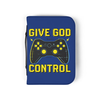 Gaming Bible Cover - Give God Control, Christian Gamer Gift, Religious Accessories, Scripture Case, Faith and Gaming