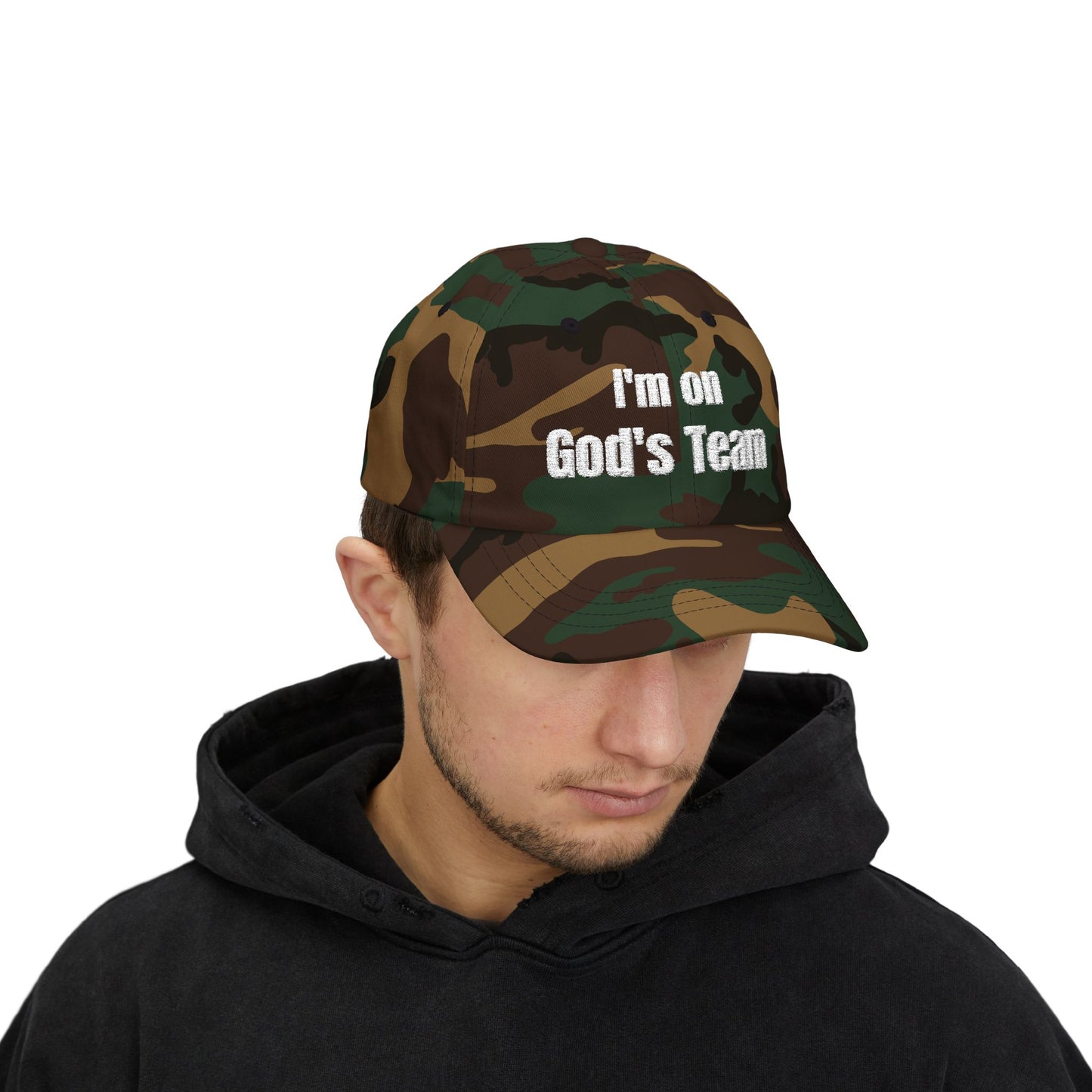 I'm On God's Team Christian Hat, Faith Dad Cap for Men & Women | Christian hat | Custom Church Merch